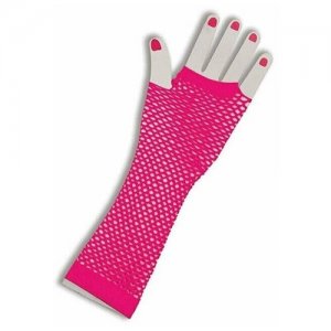 Розовые ажурные перчатки Forum Novelties. Цвет: розовый