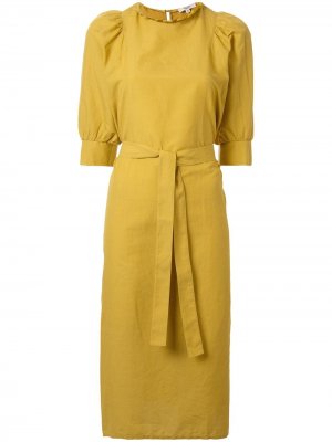 Платье с поясом Atlantique Ascoli. Цвет: желтый