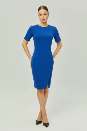 Платье женское 230962 синее 50 RU OLGA SKAZKINA. Цвет: синий