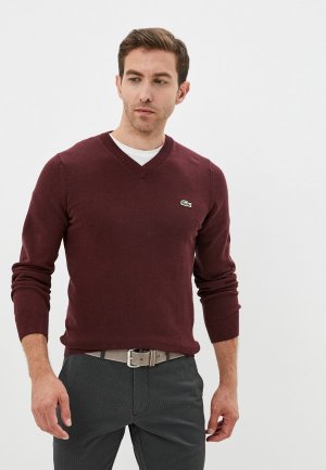 Пуловер Lacoste. Цвет: бордовый