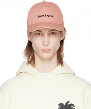 Розовая кепка с логотипом Palm Angels