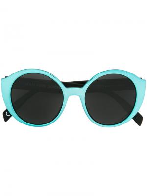 Круглые солнцезащитные очки Han Ahn Soon. Цвет: синий