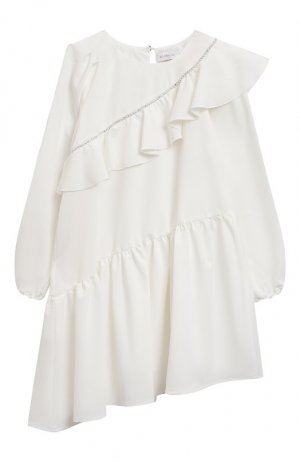 Платье Monnalisa. Цвет: белый