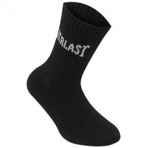 Носки , размер 41-42 RU, черный Everlast. Цвет: черный