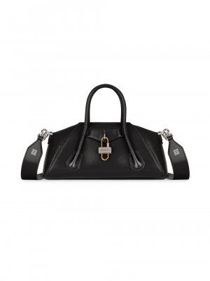 Мини-сумка Antigona из эластичной кожи в коробке, черный Givenchy