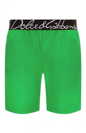 Плавки-шорты Dolce & Gabbana. Цвет: зелёный