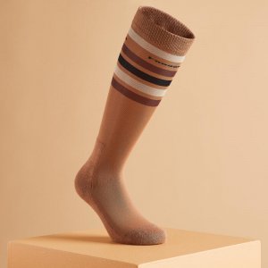 Носки для верховой езды 100 женские/мужские коричневые FOUGANZA, цвет braun Fouganza