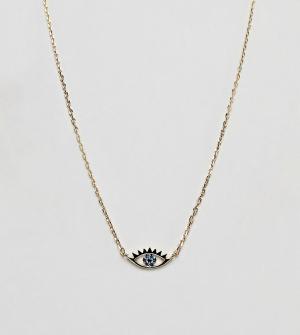 Золотистое ожерелье с подвеской Estella Bartlett. Цвет: золотой
