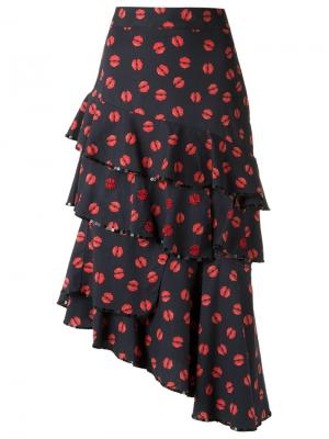 Ruffled skirt Isabela Capeto. Цвет: синий