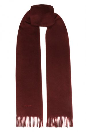 Кашемировый шарф Lanvin. Цвет: бордовый