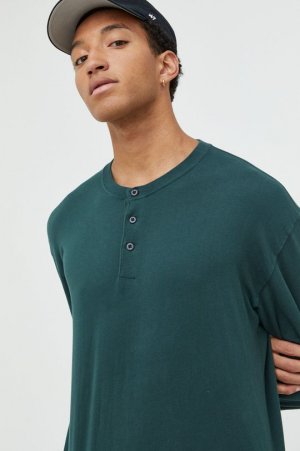 Хлопковая рубашка с длинными рукавами , зеленый Abercrombie & Fitch