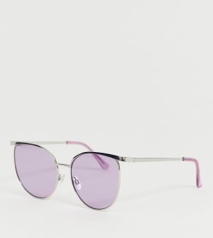 Солнцезащитные очки кошачий глаз с сиреневыми стеклами -Мульти Missguided