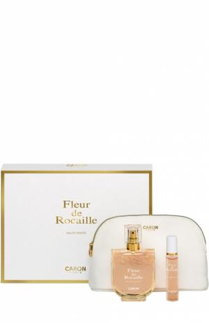 Набор Fleur De Rocaille: Туалетная вода + спрей Косметичка Caron. Цвет: бесцветный