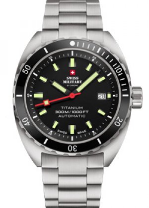 Швейцарские наручные мужские часы SMA34100.01. Коллекция Titanium 300 Swiss Military