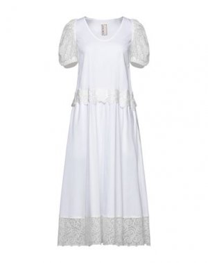 Платье миди ANTONIO MARRAS. Цвет: белый