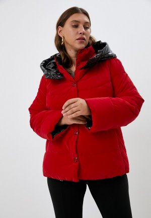 Куртка утепленная Le Monique. Цвет: красный