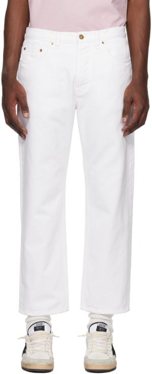Бело-белые джинсы Cory Golden Goose