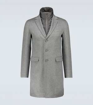 Многослойное кашемировое пальто , серый Herno