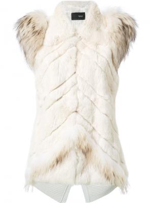 Fur waistcoat Andrea Bogosian. Цвет: белый