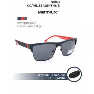 Солнцезащитные очки , синий, красный Matrix. Цвет: красный/серый/синий
