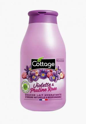 Молочко для душа Cottage увлажняющее ФИАЛКА & ПРАЛИНЕ/ Moisturizing Shower Milk – VIOLET PINK PRALINE, 250 мл. Цвет: прозрачный