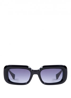 Capsule hera 6699 1 прямоугольные женские солнцезащитные очки черного золота Gigi Studios