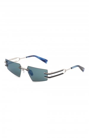 Солнцезащитные очки Balmain. Цвет: голубой