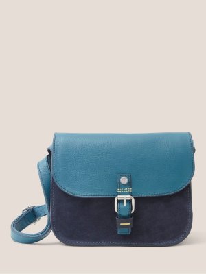 Кожаная сумка-портфель с цветными блоками , Бирюзовый/Мульти White Stuff