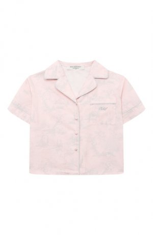 Хлопковая рубашка Philosophy di Lorenzo Serafini Kids. Цвет: розовый