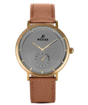 Profile Кожаный ремешок Кварцевые мужские часы с серым циферблатом 50246BZZ186 Westar