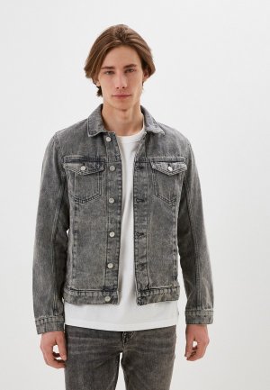 Куртка джинсовая Tom Tailor. Цвет: серый