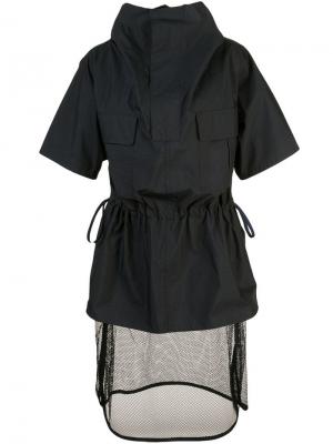 Платье с прозрачными деталями Toga. Цвет: черный