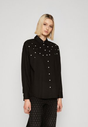 Блузка-рубашка PCTANNE LOOSE SHIRT , цвет black Pieces