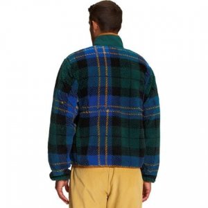 Жаккардовый пуловер с экстремальным ворсом мужской , цвет Ponderosa Green Large Half Dome Plaid Print The North Face