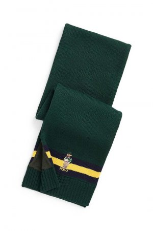 Хлопковый шарф для детей , зеленый Polo Ralph Lauren
