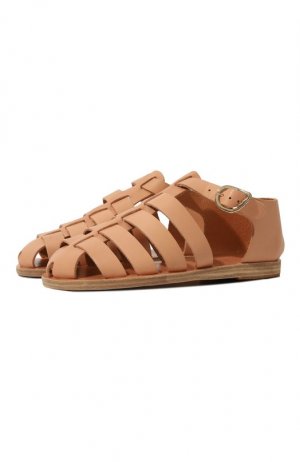 Кожаные сандалии Homeria Ancient Greek Sandals. Цвет: бежевый