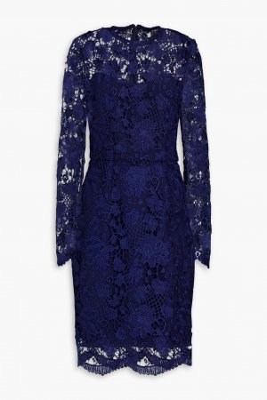 Платье из гипюрового кружева , темно-синий Reem Acra