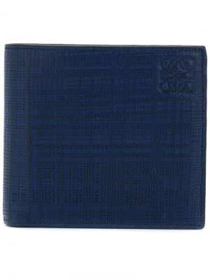 Классический бумажник Loewe. Цвет: синий