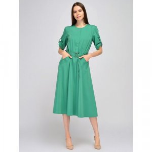 Платье, размер 46, зеленый Viserdi. Цвет: розовый