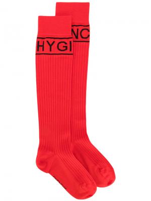 Носки с логотипами Givenchy. Цвет: красный