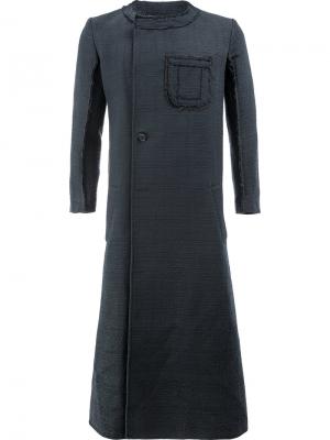 Удлиненное асимметричное пальто Yang Li. Цвет: чёрный