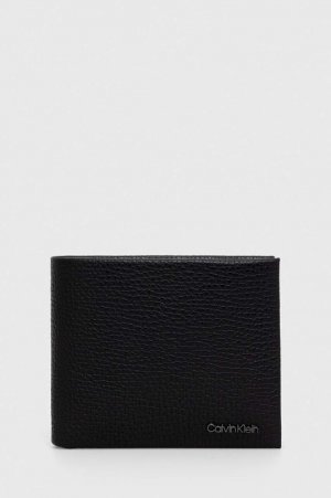 Кожаный кошелек и брелок , черный Calvin Klein