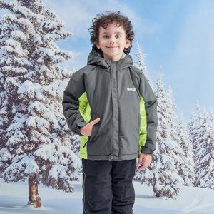 Лыжная куртка для мальчиков, осенняя хлопковая стеганая с капюшоном, водонепроницаемая и ветрозащитная, детское зимнее теплое пальто, флисовое сноубордическое пальто VALIANLY