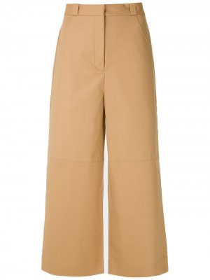 Укороченные брюки со вставками Andrea Marques. Цвет: нейтральные цвета