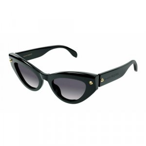 Солнцезащитные очки AM0407S 001, черный Alexander McQueen. Цвет: черный