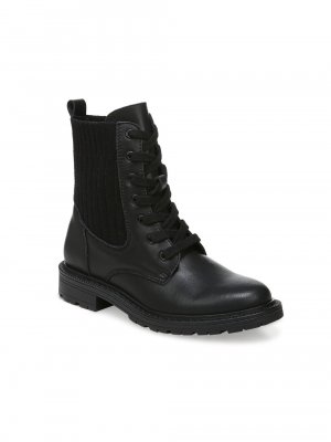Кожаные армейские ботинки Lydell Mini для маленьких девочек и , черный Sam Edelman