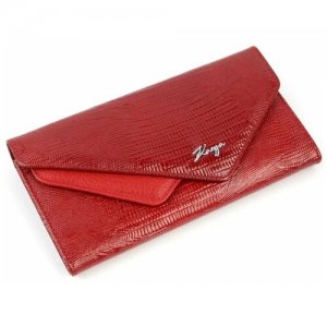Большой женский кожаный кошелек Karya 1115-074 (115020). Цвет: красный