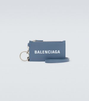 Чехол для банковской карты на брелоке, синий Balenciaga
