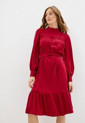 Платье Avemod. Цвет: бордовый