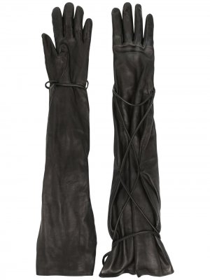Перчатки с завязками Vejas. Цвет: черный